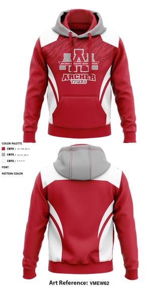 Hoodie, Archer Athletic Association, School Spirit Store, Teamtime, Team time, sublimation, custom sports apparel, team uniforms, spirit wear, spiritwear, sports uniforms, custom shirts, team store, custom team store, fundraiser sports, apparel fundraiser