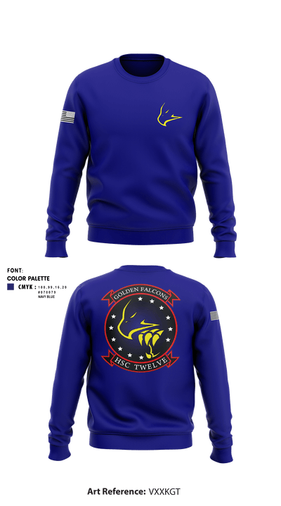 HSC-12 78578073 Crew Neck Sweatshirt - 1