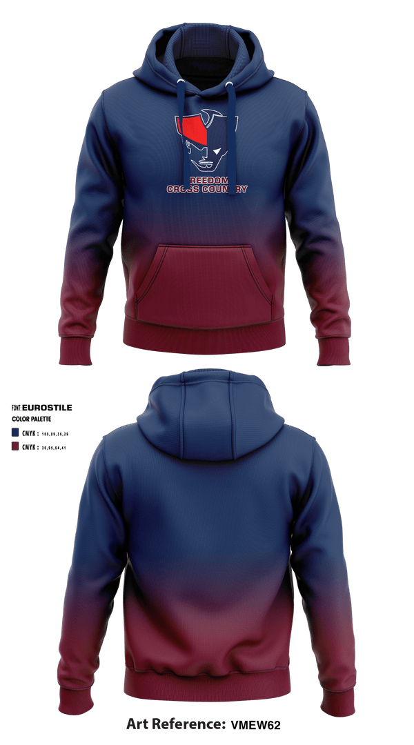Hoodie, Freedom High School Cross Country, Cross Country, Teamtime, Team time, sublimation, custom sports apparel, team uniforms, spirit wear, spiritwear, sports uniforms, custom shirts, team store, custom team store, fundraiser sports, apparel fundraiser