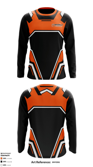 Long Sleeve Performance Shirt, Carterville Youth Football, Football, Teamtime, Team time, sublimation, custom sports apparel, team uniforms, spirit wear, spiritwear, sports uniforms, custom shirts, team store, custom team store, fundraiser sports, apparel fundraiser