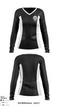 Waiakea High School Cheer 44957960 Women's Long Sleeve V-neck Shirt - 1