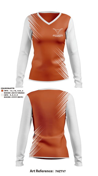 Women's Long Sleeve Vneck Shirt, J Frank Dobie High School Softball, Softball, Teamtime, Team time, sublimation, custom sports apparel, team uniforms, spirit wear, spiritwear, sports uniforms, custom shirts, team store, custom team store, fundraiser sports, apparel fundraiser