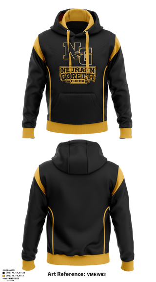 Hoodie, Neumann-Goretti High School Cheer, School Spirit Store, Teamtime, Team time, sublimation, custom sports apparel, team uniforms, spirit wear, spiritwear, sports uniforms, custom shirts, team store, custom team store, fundraiser sports, apparel fundraiser