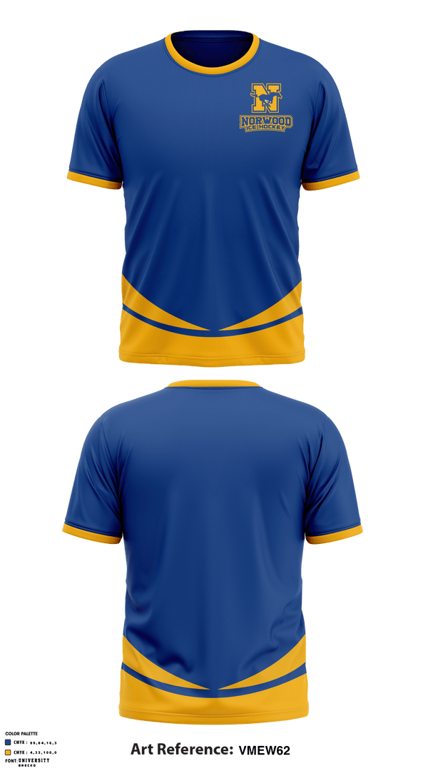 Short Sleeve Performance Shirt, Norwood High School Ice Hockey, Hockey, Teamtime, Team time, sublimation, custom sports apparel, team uniforms, spirit wear, spiritwear, sports uniforms, custom shirts, team store, custom team store, fundraiser sports, apparel fundraiser