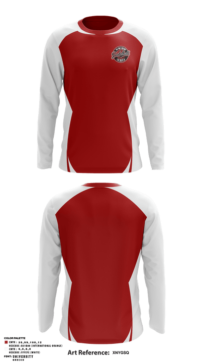 NWBP Girls Basketball League 87935028 Long Sleeve Performance Shirt - 1