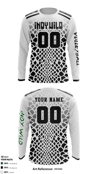 Long Sleeve Performance Shirt, Indy Wild Volleyball, Women's Volleyball, Teamtime, Team time, sublimation, custom sports apparel, team uniforms, spirit wear, spiritwear, sports uniforms, custom shirts, team store, custom team store, fundraiser sports, apparel fundraiser