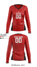 Alamo Volleyball Association 54922653 Women's Long Sleeve V-neck Shirt - 2