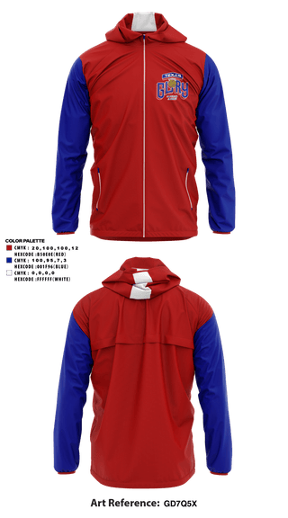 Windbreaker, Texas Glory, Softball, Teamtime, Team time, sublimation, custom sports apparel, team uniforms, spirit wear, spiritwear, sports uniforms, custom shirts, team store, custom team store, fundraiser sports, apparel fundraiser