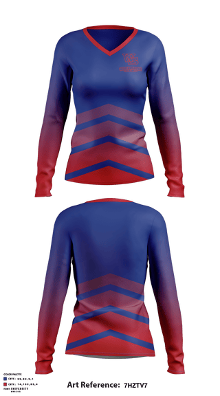 Women's Long Sleeve Vneck Shirt, Williamsville South High School Volleyball, Men's Volleyball, Teamtime, Team time, sublimation, custom sports apparel, team uniforms, spirit wear, spiritwear, sports uniforms, custom shirts, team store, custom team store, fundraiser sports, apparel fundraiser