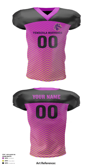 Football Jersey, Temecula Mustangs, Football, Teamtime, Team time, sublimation, custom sports apparel, team uniforms, spirit wear, spiritwear, sports uniforms, custom shirts, team store, custom team store, fundraiser sports, apparel fundraiser