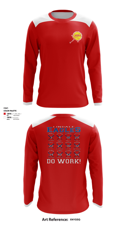  AYSA of North Park Girls Softball 86893425 Long Sleeve Performance Shirt - 2