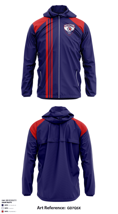 Michigan State Premier Soccer 36232224 Windbreaker - 1