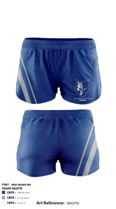 Kyle Lehman High School Swimming 62684356 Womens Basketball Shorts - 3