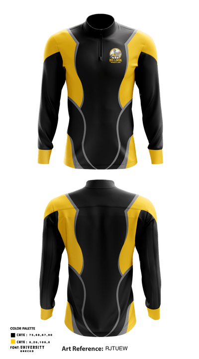 Rio Linda High School Wrestling 69384495 Quarter Zip Jacket - 1