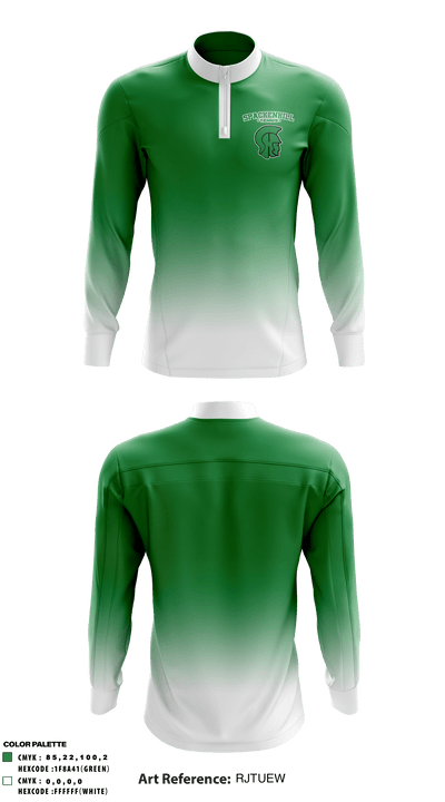 Spackenkill High School Tennis 72220528 Quarter Zip Jacket - 1