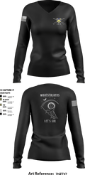 1-184 IN 35588041 Women's Long Sleeve V-neck Shirt - 4