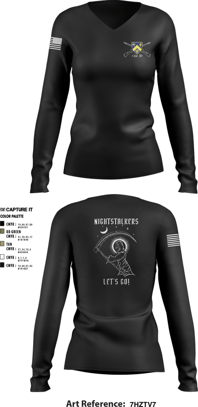 1-184 IN 35588041 Women's Long Sleeve V-neck Shirt - 4