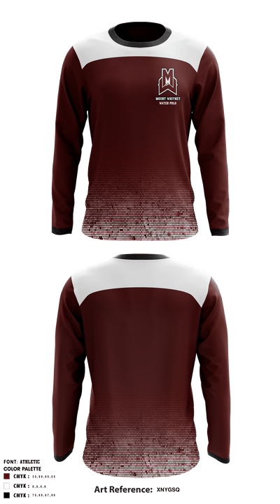 Mount Whitney High School Water Polo 14311413 Long Sleeve Performance Shirt - 1