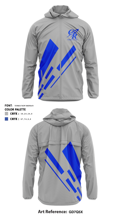 Central Cross Country 338893 Windbreaker - 2