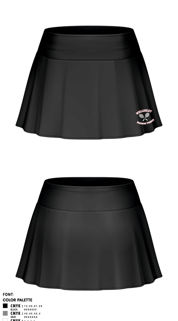Skort, Girls Wellsesley Tennis, Tennis, Teamtime, Team time, sublimation, custom sports apparel, team uniforms, spirit wear, spiritwear, sports uniforms, custom shirts, team store, custom team store, fundraiser sports, apparel fundraiser