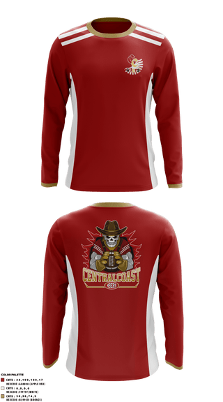 Long Sleeve Performance Shirt, CC Niners, Football, Teamtime, Team time, sublimation, custom sports apparel, team uniforms, spirit wear, spiritwear, sports uniforms, custom shirts, team store, custom team store, fundraiser sports, apparel fundraiser