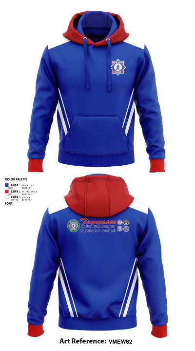 Tennessee State Babe Ruth League 69755727 Hoodie - 1