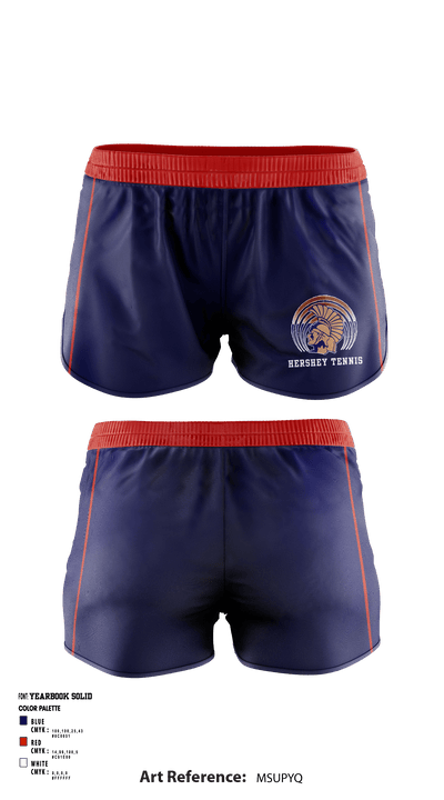 Hershey High School Tennis 13531339 Women's Shorts - 1