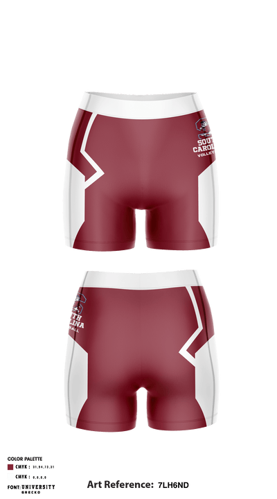 South Carolina State University Volleyball 8735452 Women's Shorts - 2