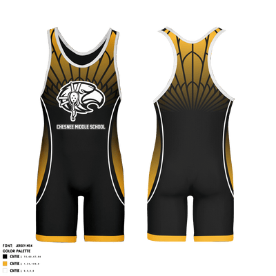 Chesnee Middle School Wrestling 47059950 Wrestling Singlet - 1