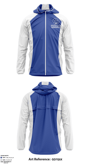 Windbreaker, Woodbury Central Middle School Cheer, School Spirit Store, Teamtime, Team time, sublimation, custom sports apparel, team uniforms, spirit wear, spiritwear, sports uniforms, custom shirts, team store, custom team store, fundraiser sports, apparel fundraiser