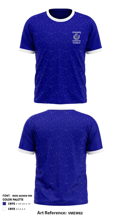 Wyoming High School Tennis 90911536 Short Sleeve Performance Shirt - 1