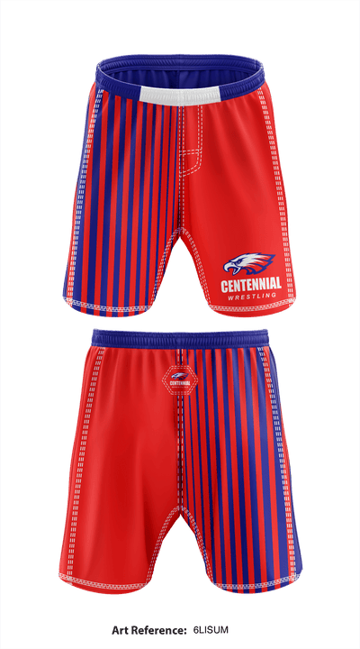 St Lucie west centennial wrestling 81384021 Fight Shorts - 1