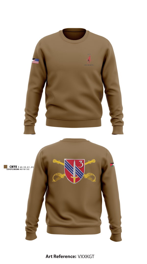 Crew Neck Sweatshirt, , Army, Teamtime, Team time, sublimation, custom sports apparel, team uniforms, spirit wear, spiritwear, sports uniforms, custom shirts, team store, custom team store, fundraiser sports, apparel fundraiser