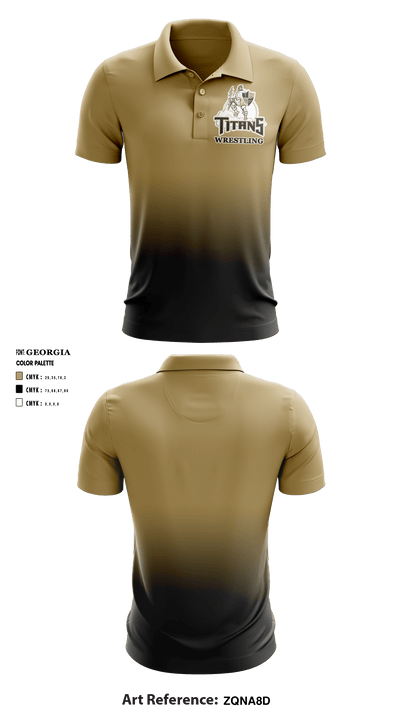 Treasure Coast Titans 33614318 Short Sleeve Performance Polo - 1