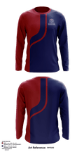 Memorial High School Track 71814788 Long Sleeve Performance Shirt - 1