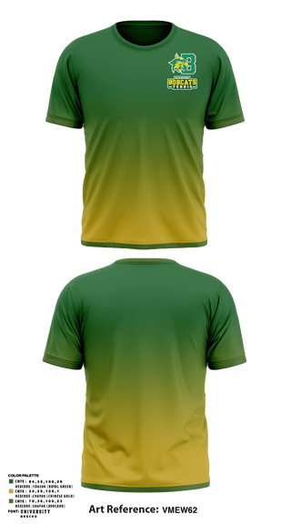 Short Sleeve Performance Shirt, Bobcat Tennis, Tennis, Teamtime, Team time, sublimation, custom sports apparel, team uniforms, spirit wear, spiritwear, sports uniforms, custom shirts, team store, custom team store, fundraiser sports, apparel fundraiser