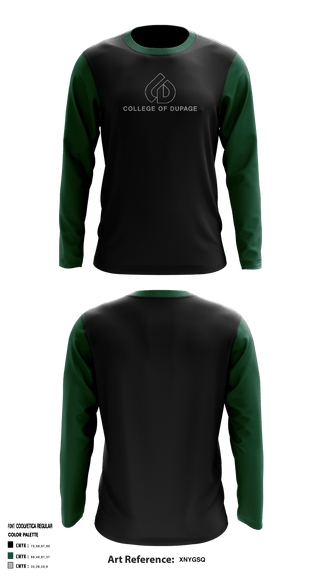 Long Sleeve Performance Shirt, College of DuPage Alumni, School Spirit Store, Teamtime, Team time, sublimation, custom sports apparel, team uniforms, spirit wear, spiritwear, sports uniforms, custom shirts, team store, custom team store, fundraiser sports, apparel fundraiser