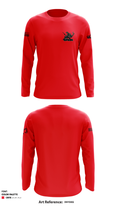 554th ECC 32477505 Long Sleeve Performance Shirt - 1