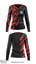 Dart Wars 6777960 Women's Long Sleeve V-neck Shirt - 1