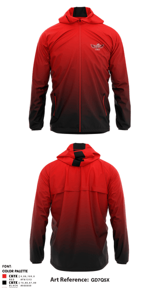 Windbreaker, Renton Redhawks, Tennis, Teamtime, Team time, sublimation, custom sports apparel, team uniforms, spirit wear, spiritwear, sports uniforms, custom shirts, team store, custom team store, fundraiser sports, apparel fundraiser