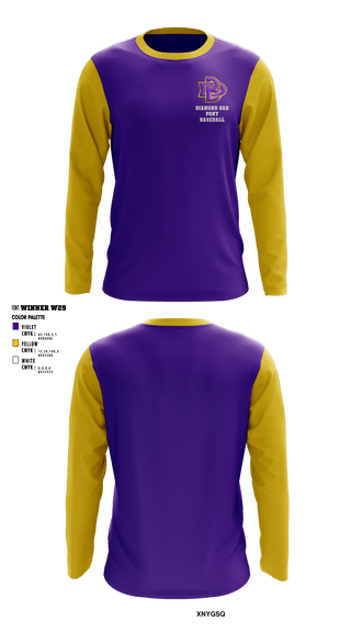 Long Sleeve Performance Shirt, Diamond Bar Pony Baseball, Baseball, Teamtime, Team time, sublimation, custom sports apparel, team uniforms, spirit wear, spiritwear, sports uniforms, custom shirts, team store, custom team store, fundraiser sports, apparel fundraiser