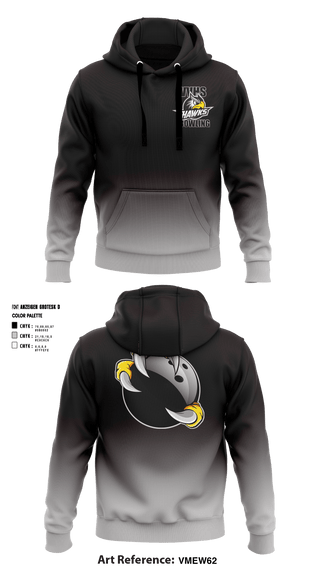 Hoodie, Volcano Vista Hawks, Bowling, Teamtime, Team time, sublimation, custom sports apparel, team uniforms, spirit wear, spiritwear, sports uniforms, custom shirts, team store, custom team store, fundraiser sports, apparel fundraiser