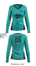 Spanaway Lake High School Volleyball 80362317 Women's Long Sleeve V-neck Shirt - 2