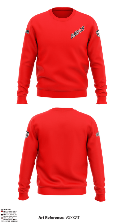 3BEB, Bad Co 50858334 Crew Neck Sweatshirt - 1