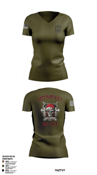 Women's Short Sleeve Vneck Shirt, , Army, Teamtime, Team time, sublimation, custom sports apparel, team uniforms, spirit wear, spiritwear, sports uniforms, custom shirts, team store, custom team store, fundraiser sports, apparel fundraiser