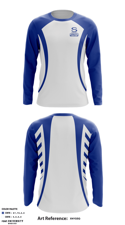 Spotswood High School Soccer 78240449 Long Sleeve Performance Shirt - 1