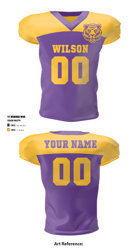 Football Jersey, Wilson High School Football, Football, Teamtime, Team time, sublimation, custom sports apparel, team uniforms, spirit wear, spiritwear, sports uniforms, custom shirts, team store, custom team store, fundraiser sports, apparel fundraiser