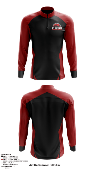Quarter Zip Jacket, Phenom Basketball, Men's Basketball, Teamtime, Team time, sublimation, custom sports apparel, team uniforms, spirit wear, spiritwear, sports uniforms, custom shirts, team store, custom team store, fundraiser sports, apparel fundraiser