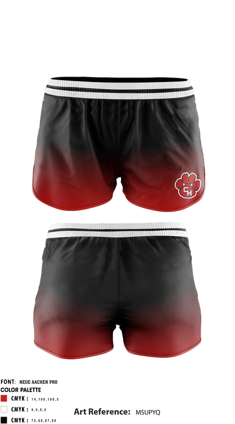 Women's Shorts, Colleyville Heritage High School Cheer, , Teamtime, Team time, sublimation, custom sports apparel, team uniforms, spirit wear, spiritwear, sports uniforms, custom shirts, team store, custom team store, fundraiser sports, apparel fundraiser