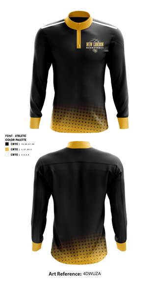 Quarter Zip Jacket, New London Community High School Basketball, Women's Basketball, Teamtime, Team time, sublimation, custom sports apparel, team uniforms, spirit wear, spiritwear, sports uniforms, custom shirts, team store, custom team store, fundraiser sports, apparel fundraiser